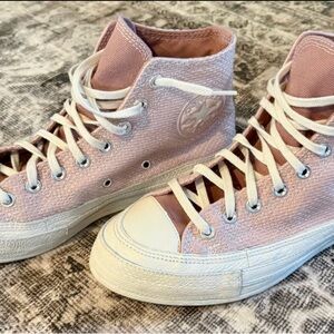 Converse Light Pink High-Top Sneakers